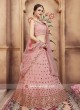 Georgette Light Pink Lehenga Choli